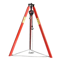 Safety Rescue Lifting Tripod 1 ton pulley lifting crane 3m Telescopic Hanger hoist winch lifting tripod