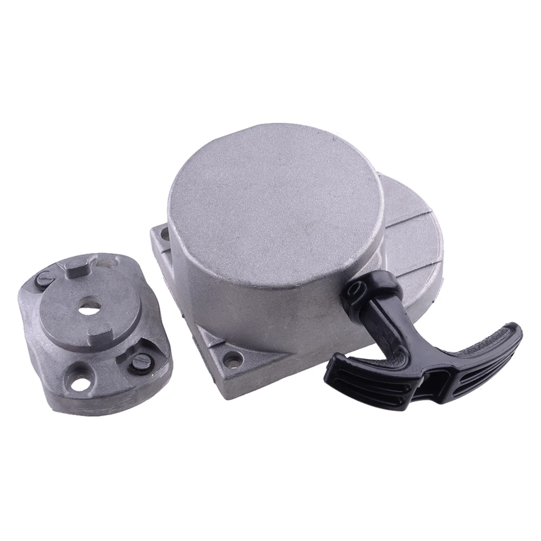 

1 Set Pull Start Starter Recoil Fit for 2 Stroke Engine Motorized Bicycle 49cc 50cc 60cc 66cc 70cc 80cc Aluminum Alloy
