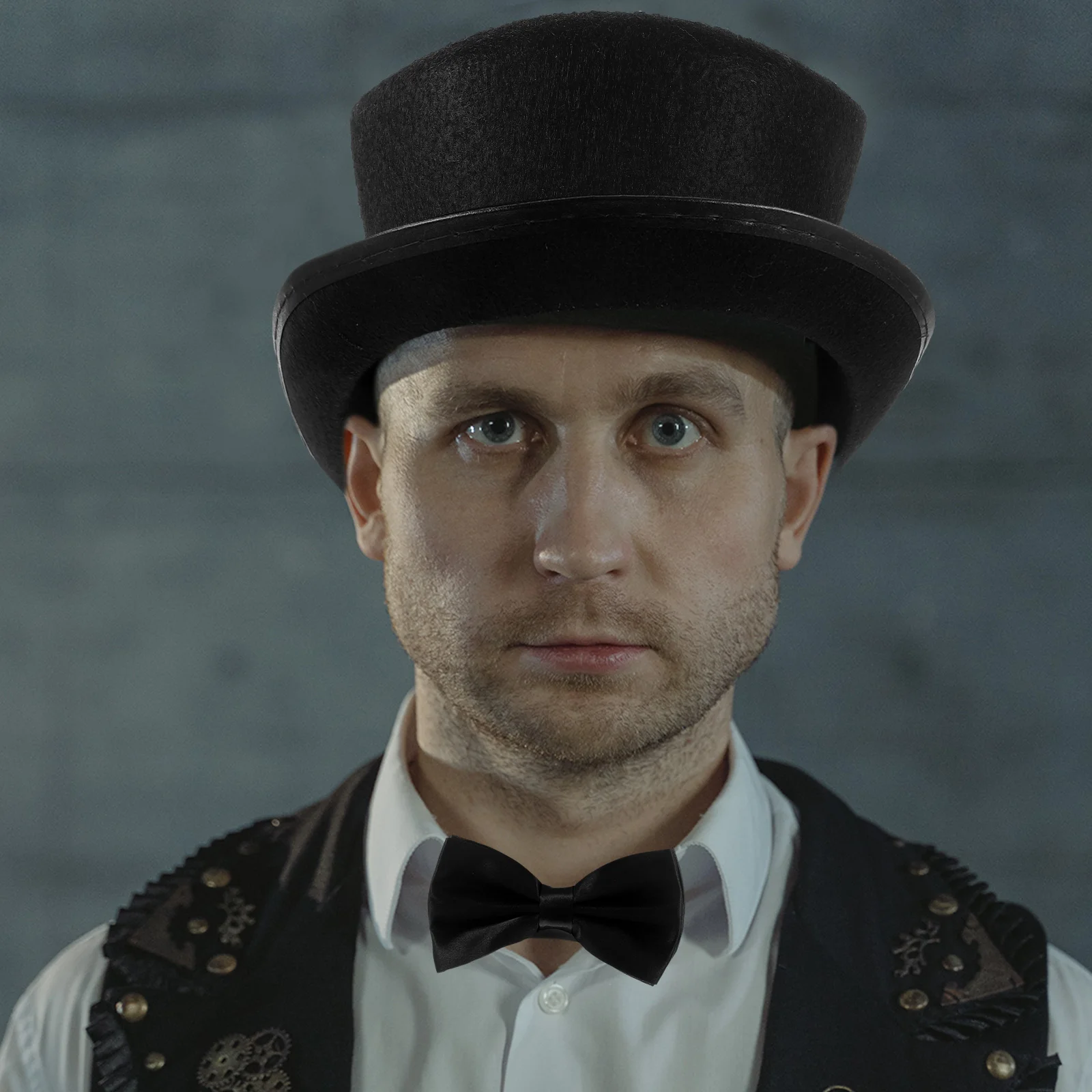 

Communication Skills Development Detective Costume Set For Cosplay Party Hat Gloves Bowtie Mustache Magician Pretend Play Props