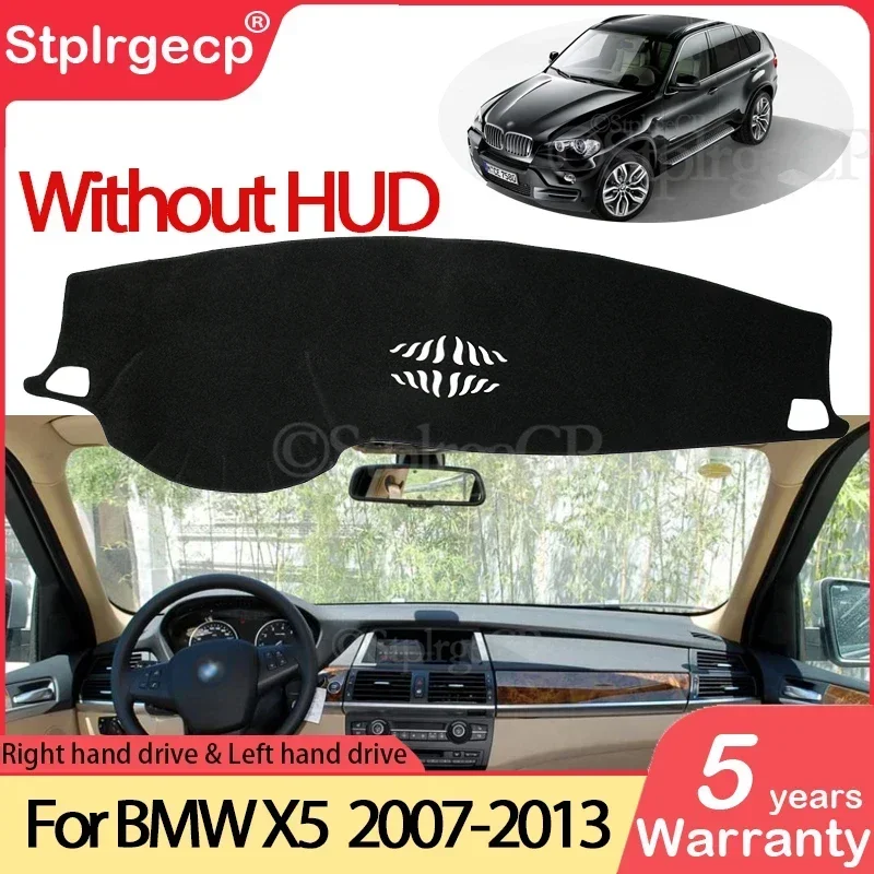 لسيارات BMW X5 E70 2007 ~ 2013 المضادة للانزلاق المضادة للأشعة فوق البنفسجية حصيرة غطاء لوحة القيادة وسادة الشمس الظل داشمات حماية السجاد اكسسوارات 2009 2010 2012