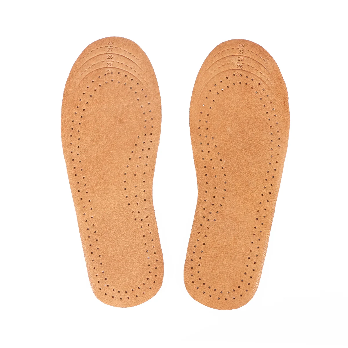 

Pair of Cabretta Insoles for Kids Shoes Cushion Pad Feet Care Pain Insoles for Kids Children (Size S)