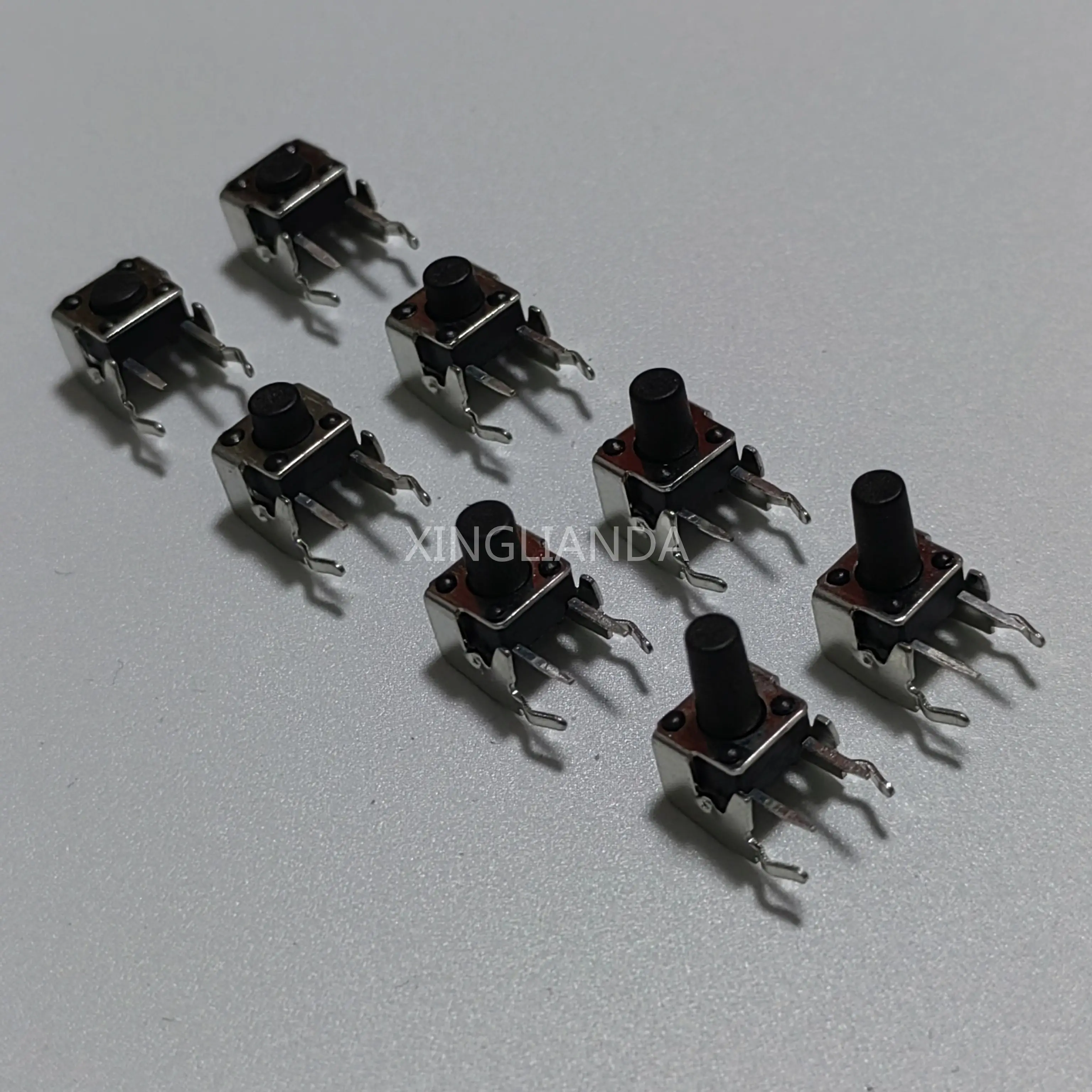 100PCS 6x6 PCB Momentary Tactile Tact Push Button 6*6*4.3/4.5/5/6/7/8/9/10/mm Side Pressed Horizontal Touch Switch