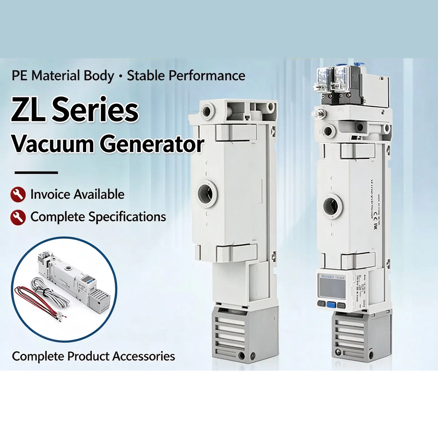 1PCS Multistage Pneumatic Vacuum Ejector ZL112 ZL112A - Industrial Vacuum Ejection System for Manufacturing And Engineering
