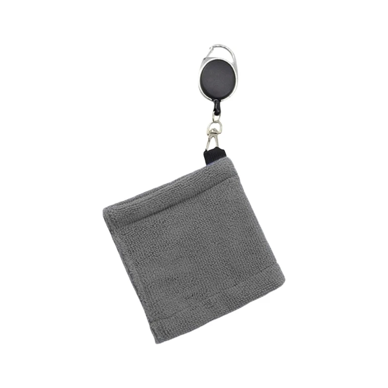 Microfiber Golf Towel with Telescopic Rope, Portable Towel Replacement, Comfortable Cleaning Towels, Golf Club Gifts