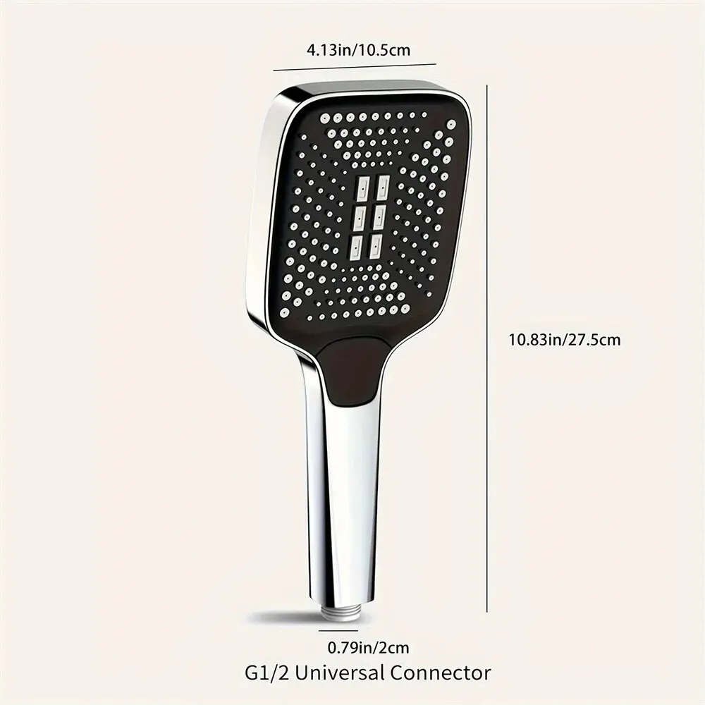 Adjustable Shower Head 3 Mode Rainfall Shower Large Flow Showerhead High Pressure Water Saving Shower Mixer Bathroom Accessories image 2