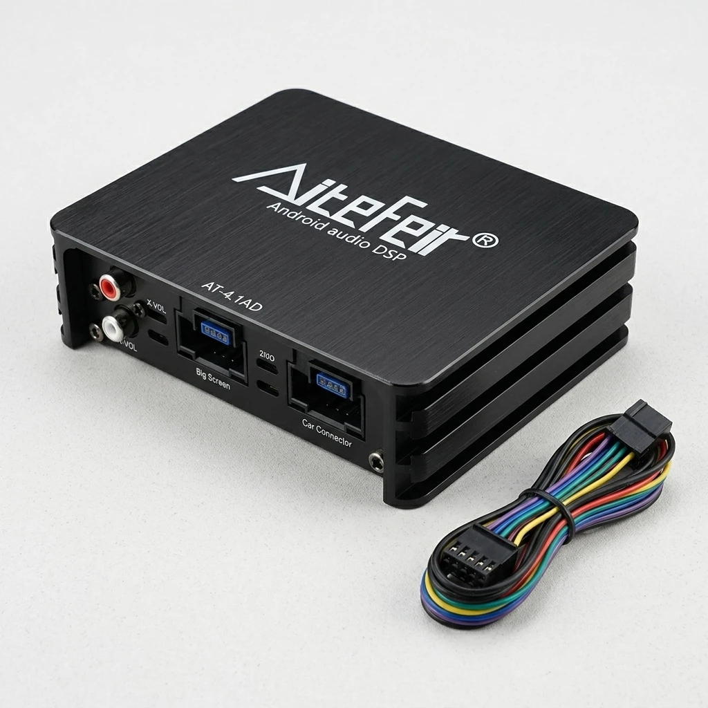 AiteFeir Android Car Audio DSP Amplifier 4-6 Channel Sound Processor with Wiring Harness for Car Stereo Upgrade