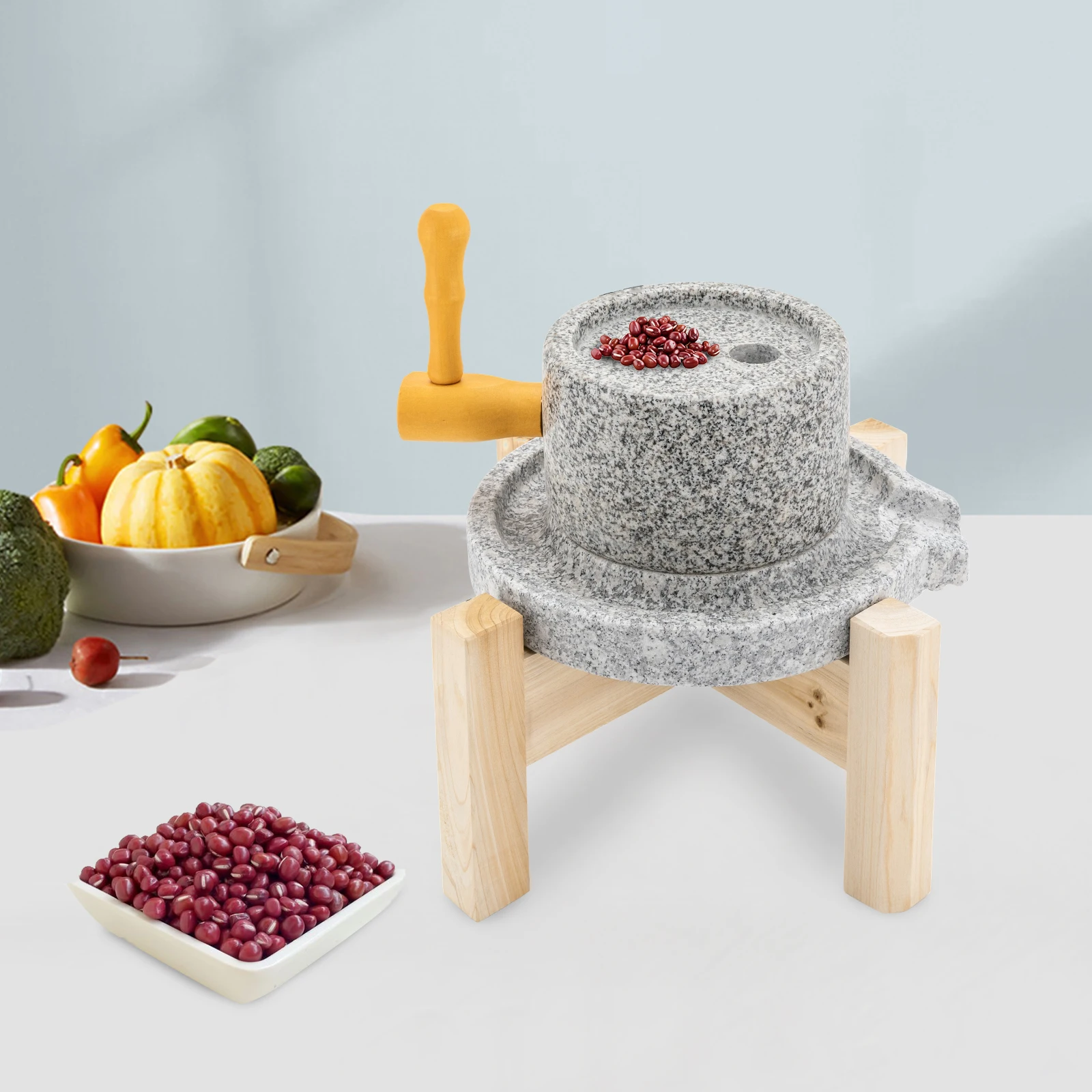 Hand Stone Mill, Dry Wet Mill, Hand Wet Grain Mill for Soybean Corn Spice Grinding