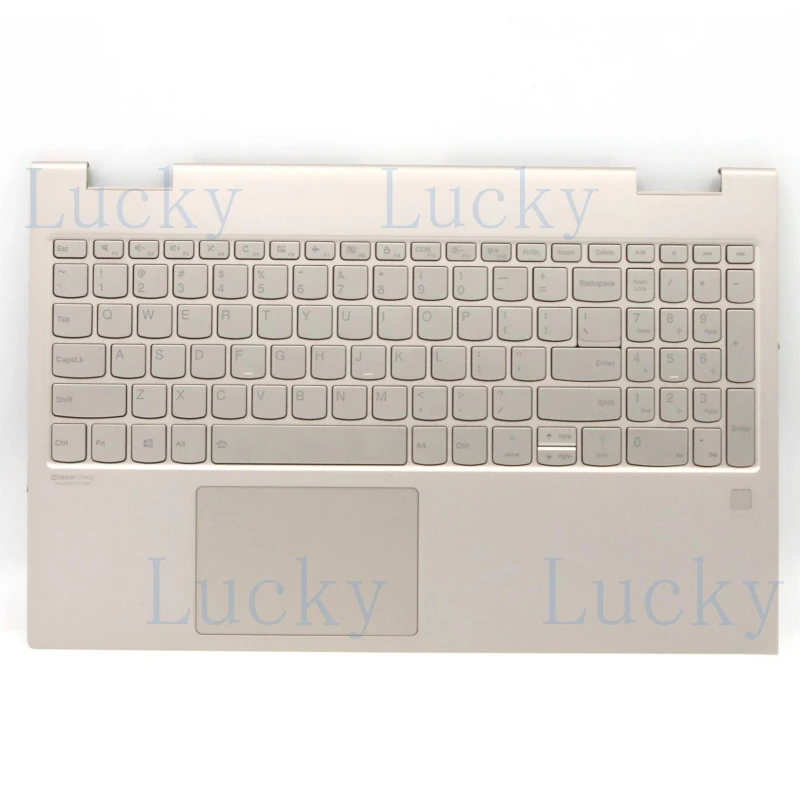 

Новый верхний корпус (палмрест) для Yoga C740-15IML 81TD с клавиатурой с подсветкой (US) и функцией распознавания отпечатков пальцев (FP TP)