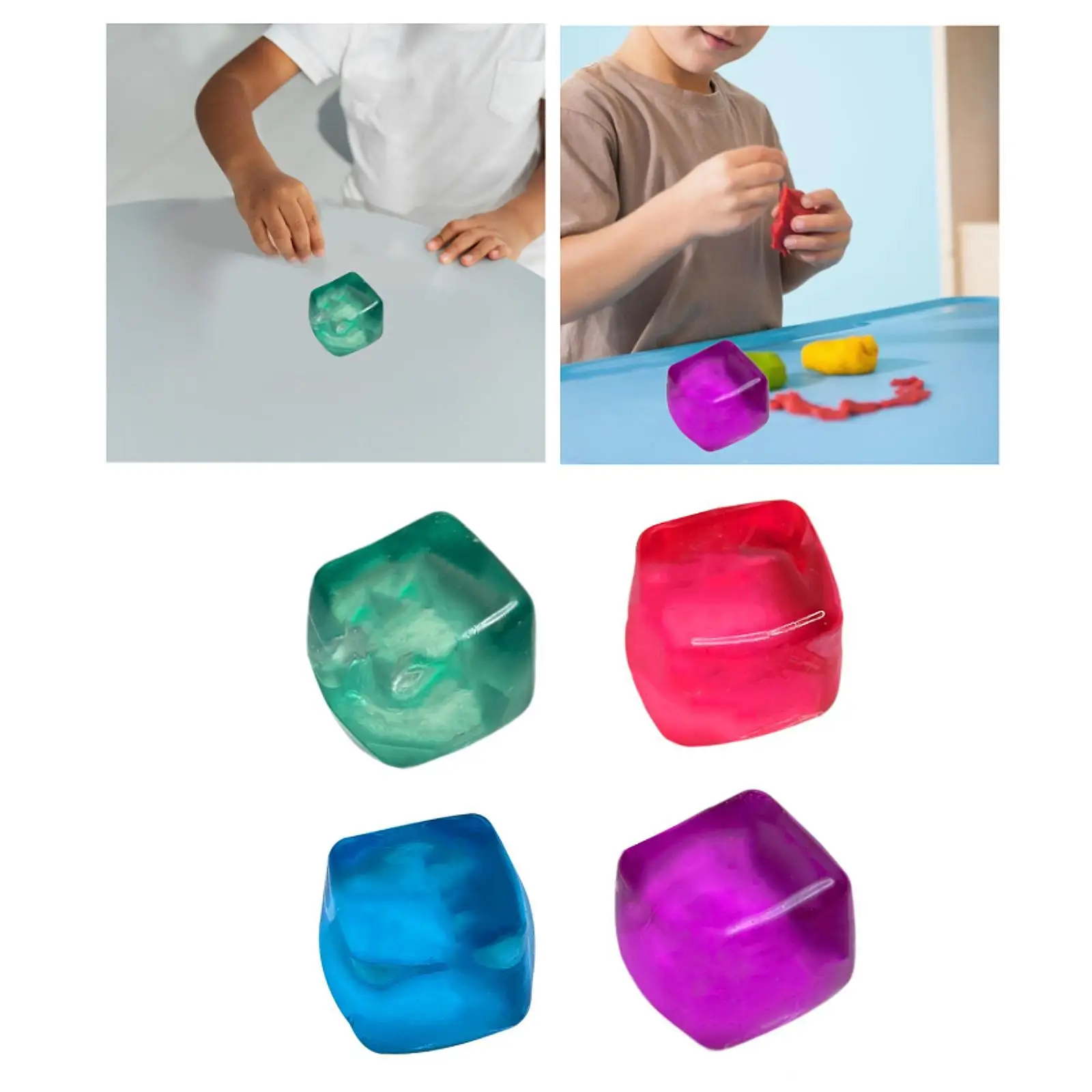 Ice Cubes Squeezing Toy Stress Relief Toy Sensory Toy for Kids Teens Children