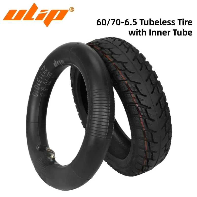 

Ulip 60/70-6.5 Tubeless Tire with 90 Degree Vale Inner Tube for Max G30 G30D G30LP E Scooter 10 Inch Tyre Sets Run-flat Tires