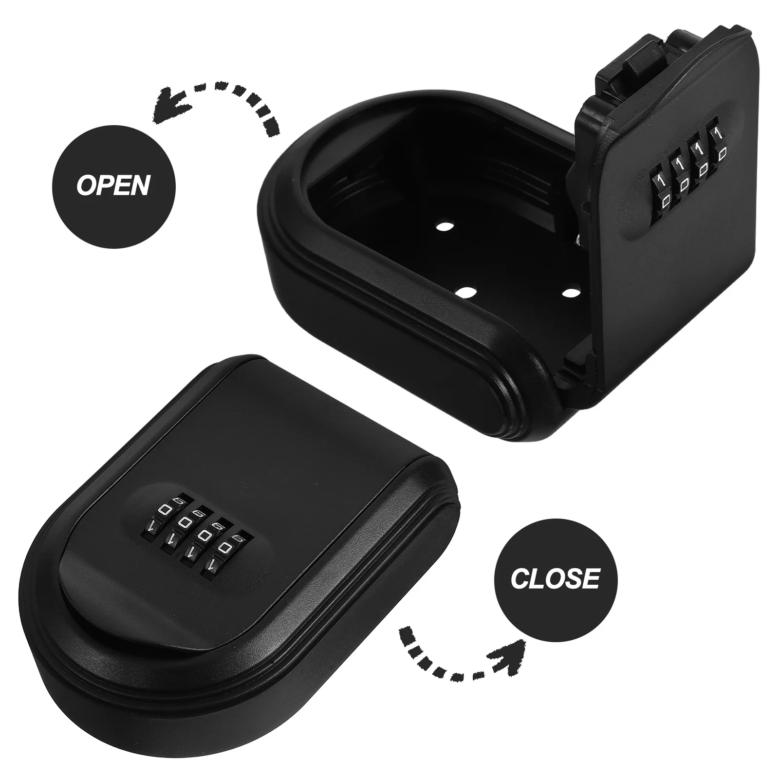 Caja de bloqueo de llaves montada en la pared, Material ABS duradero reiniciable, almacenamiento de llaves para interiores y exteriores, caja de seguridad 125