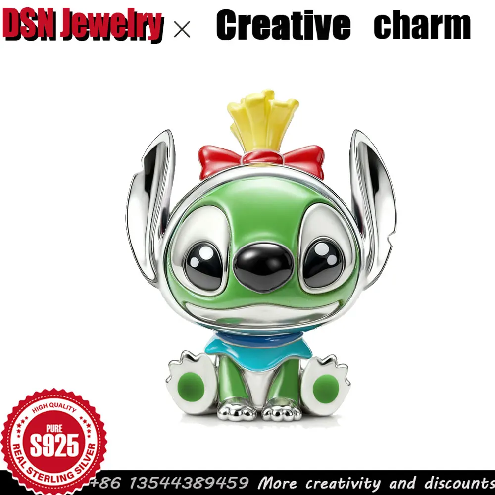 

Серебряная подвеска Disney 925, как лягушка-принц, индивидуальная бусина для браслета, детский игровой шарм, роскошные ювелирные изделия, подарок