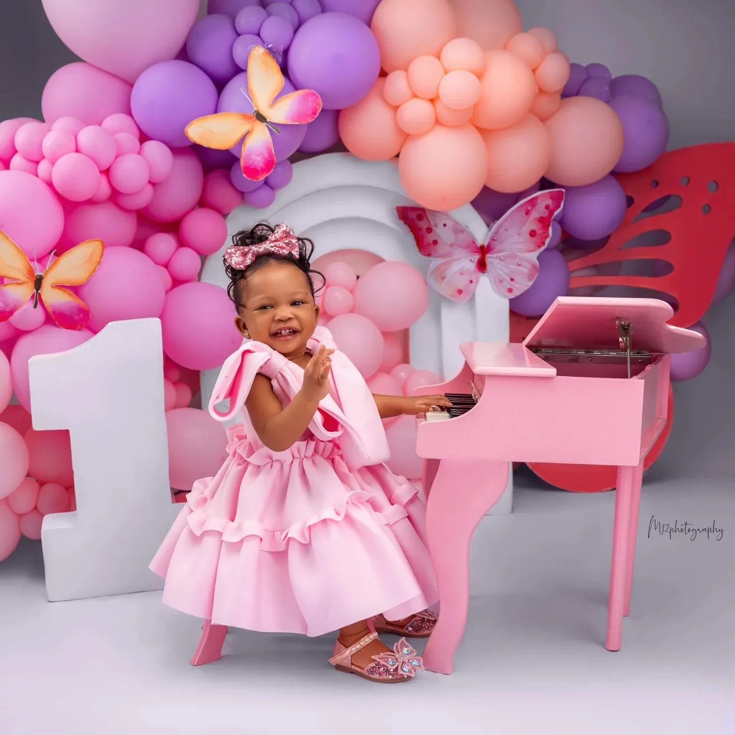 Vestidos de fiesta de cumpleaños para niñas con lazo grande, vestidos personalizados hasta el té para niñas, vestidos de desfile para bebés y niños para sesión de fotos