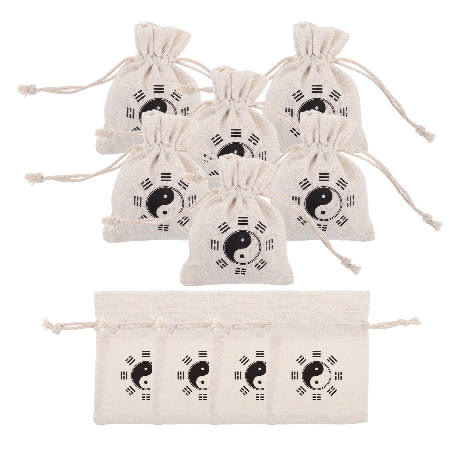 10Pcs Drawstring Jump Rope Storage Bags Linen Pouch Durable Organizer Bags for Travel Fitness Jewelry Cosmetics