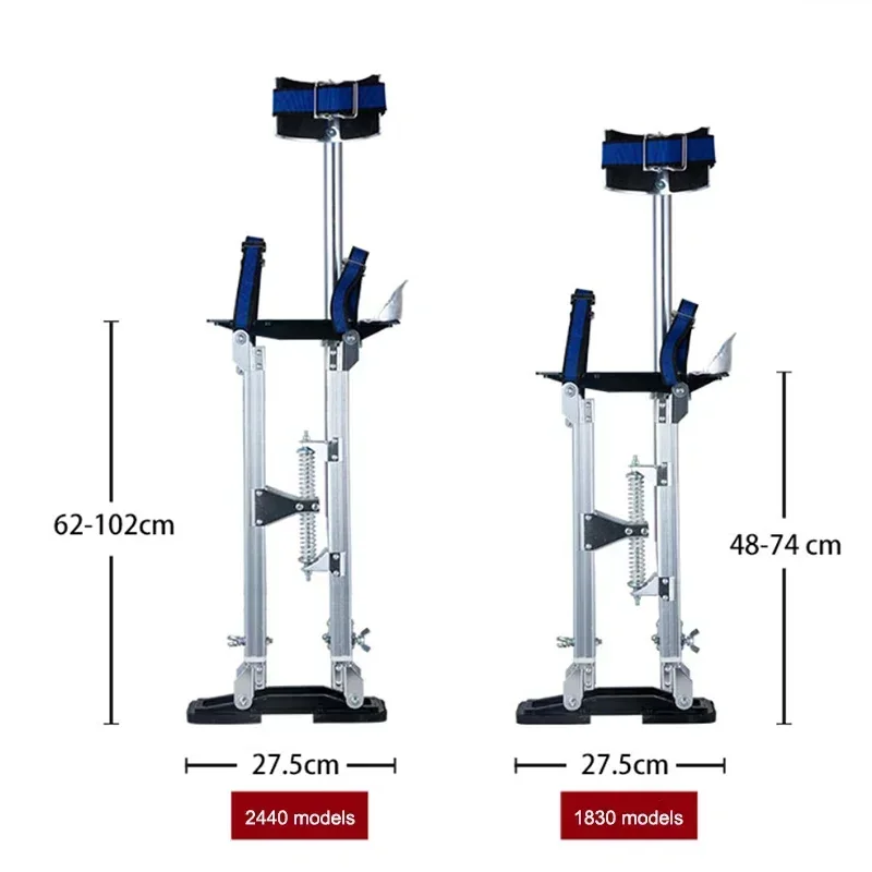 Stilt Ladder Aluminum alloy stilt ascender Household mobile ladder interior decoration tripod Heightening machine shoes