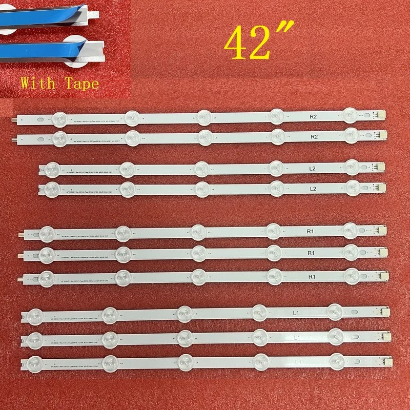 LED backlight strip for TV 42LA615V 42LA620S 42LN570S 42LN5707 42LN5404 42LA6136 42LN5757 42LA616V 6916L-1214A 1215A 1216A 1217A