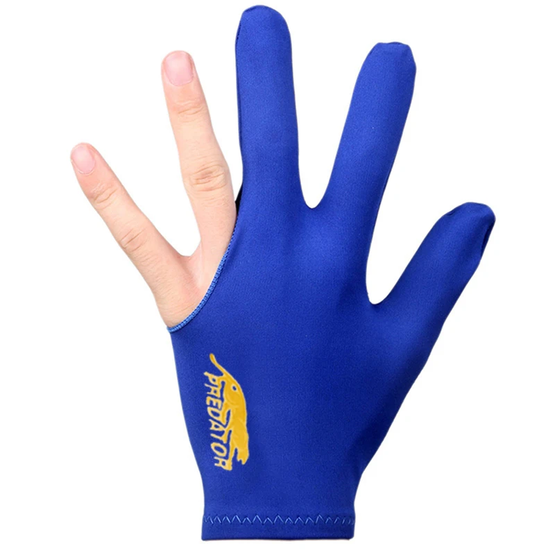 Guantes de billar antideslizantes para principiantes, de tres dedos guante de taco de billar, práctica, 1PC