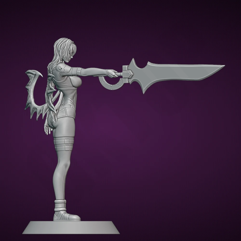 Belle Xenovia Quarta Krieger im Maßstab 1:24, Kunstharzfigur, Modellbausatz, unmontiert, unbemalt, DIY-Sammlerstück, Miniatur-Hobby-Spielzeug