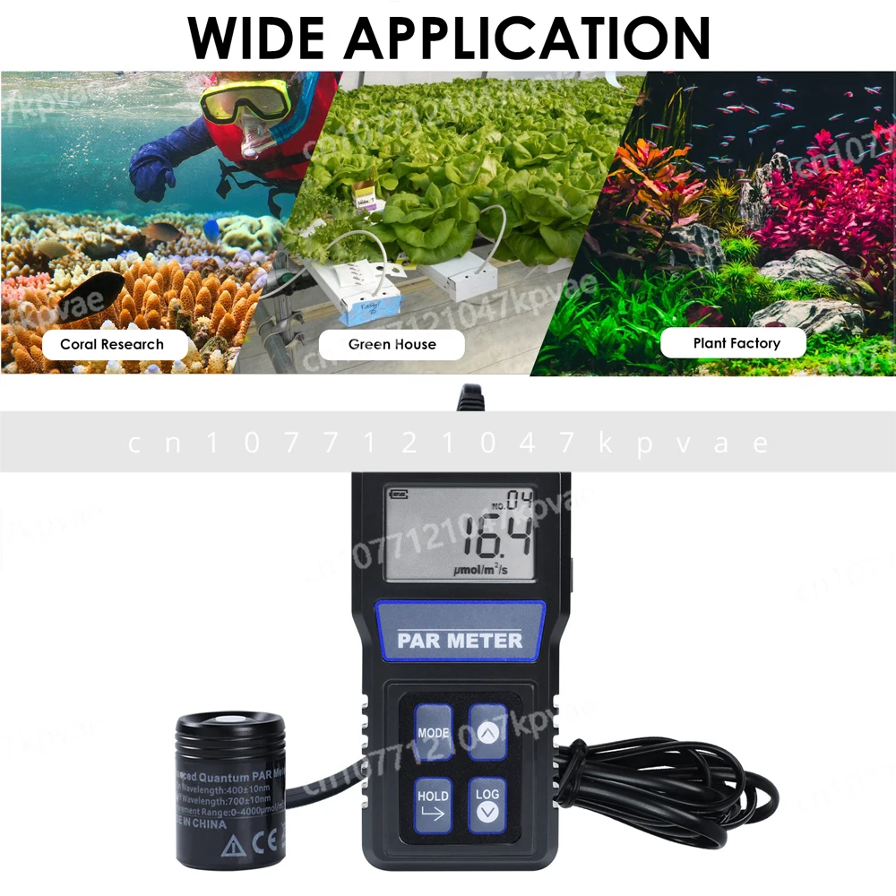 Underwater Aquarium Reef Standard Rod Number Measuring Instrument PPFD Photosynthetic Activity Full Spectrum Quantum Sensor I