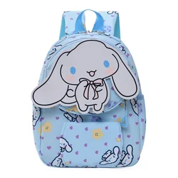 Plecak dziewczęcy Cinnamoroll, Hello Kitty Kuromi Cartoon Anime tornister dla dzieci, śliczny plecak podróżny Mymelody PomPomPurin Pochacoo