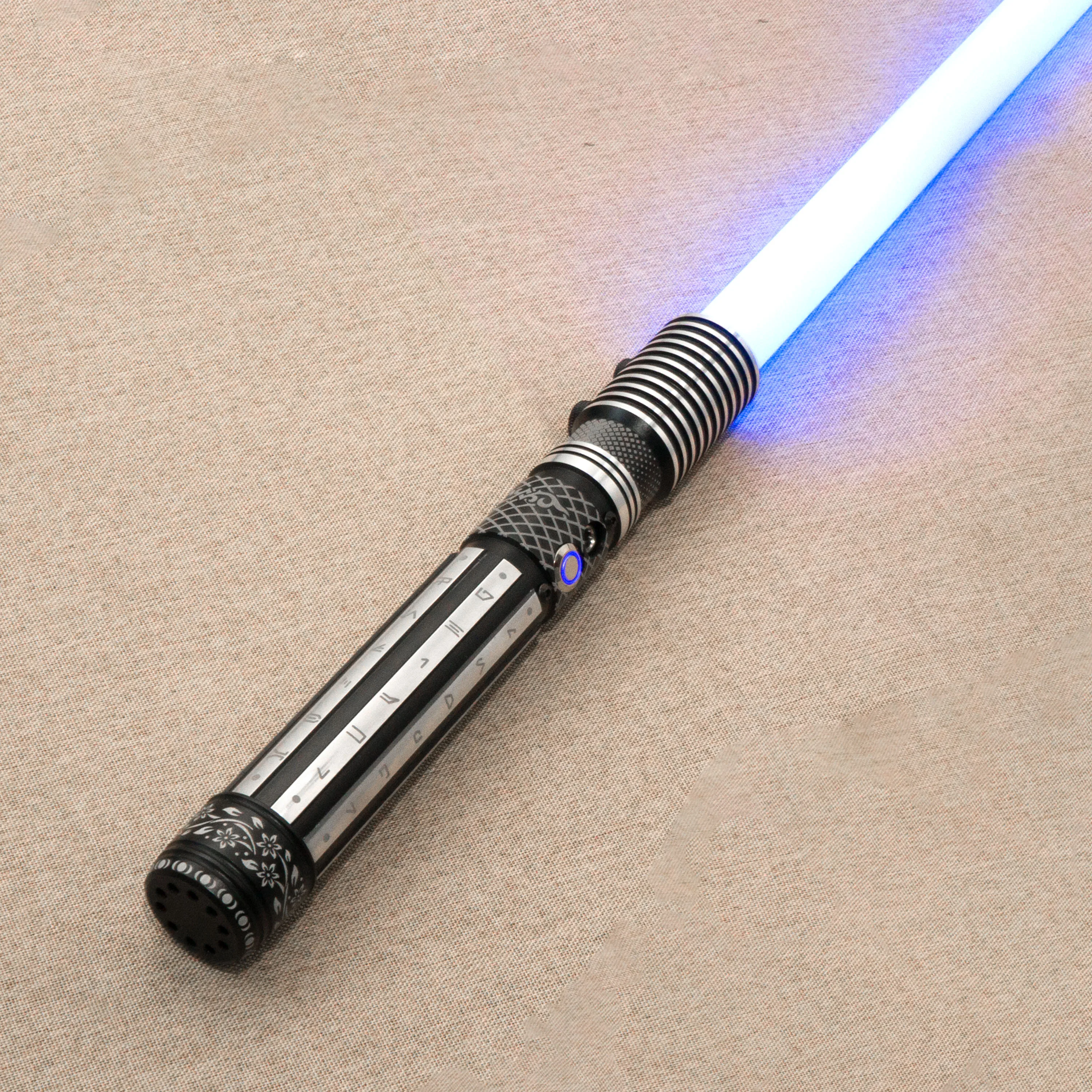 Sable de luz Neopixel Jedi, espada láser, empuñadura de Metal, duelo pesado, sensible, suave, cambio infinito, golpe, sonido, sable de luz
