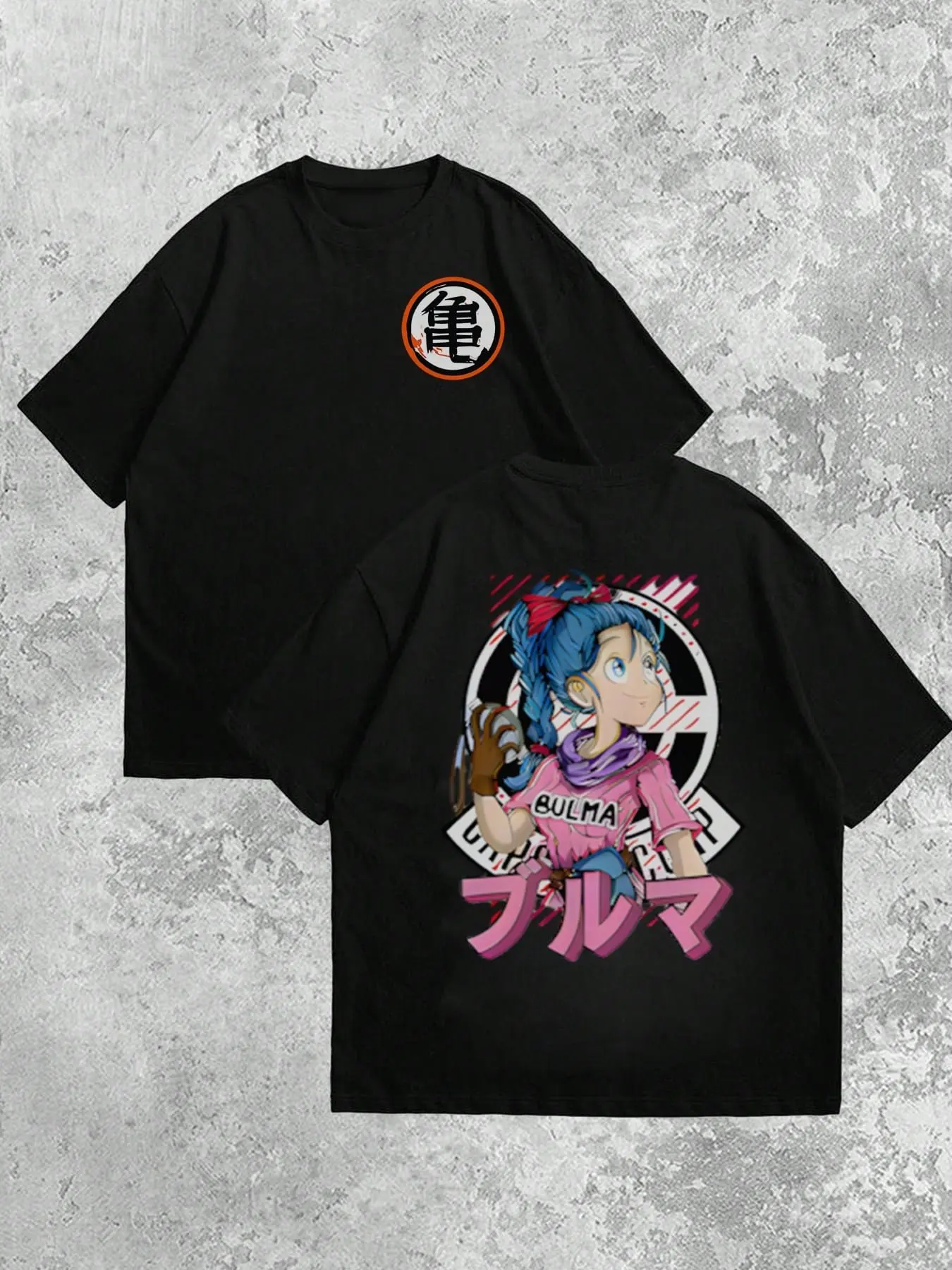 

Anime Dragon Ball Bulma Graphic T-Shirts Oversized Men's Clothing 2025 Summer Casual Women Short Sleeved Tee Streetwear Tops Y2k