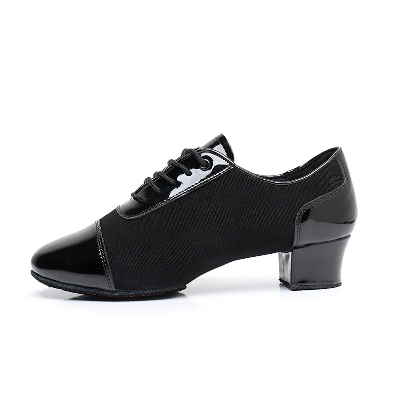 Chaussures de danse latine en peau de vache avec tissu Oxford doux, baskets d'entraînement de danse pour enfants cha cha Samba en toile respirantes pour femmes