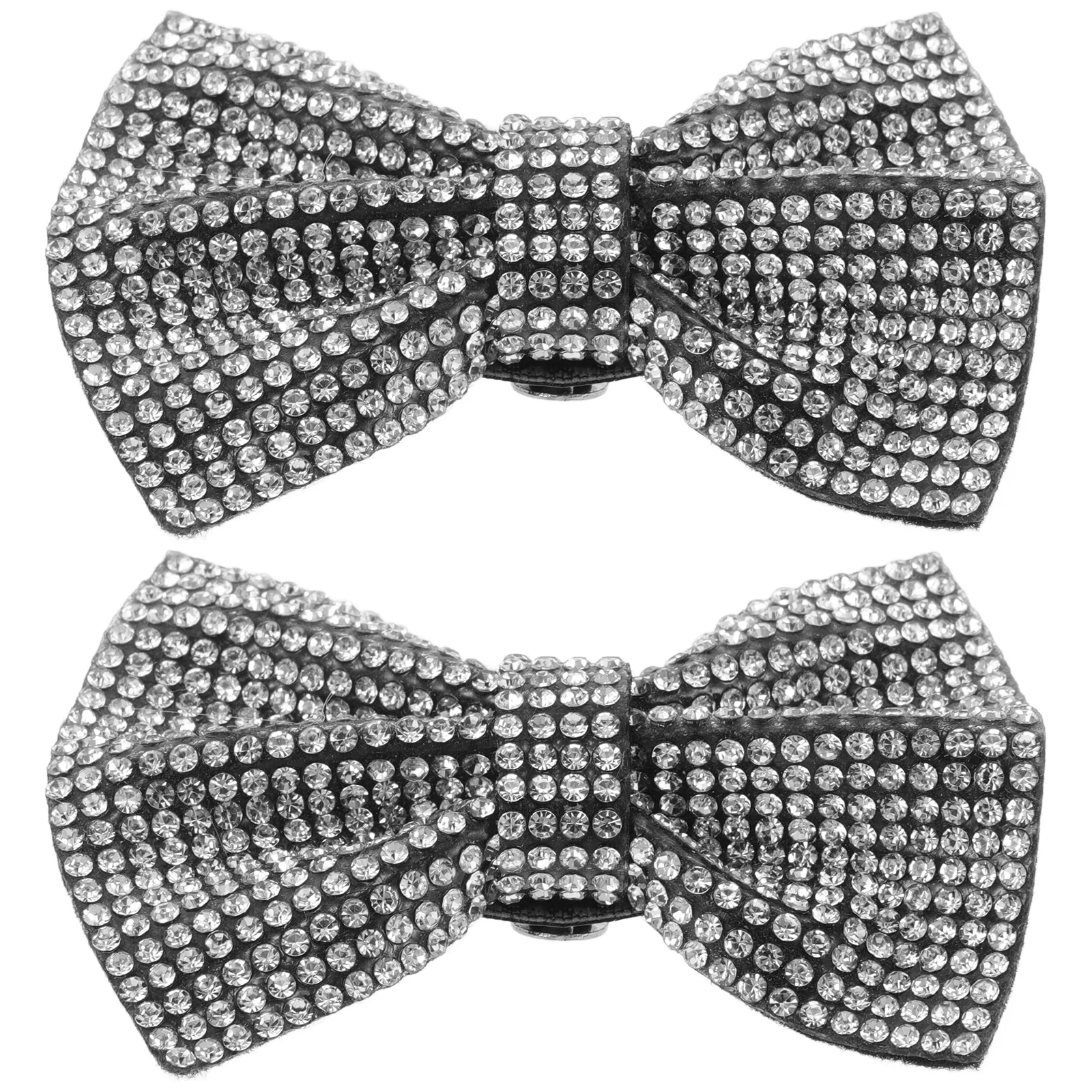 1Pair Rhinestone Shoe Clips Crystal Bowknot Buckle Decorative High Heel Bridal Jewelry for Weddings Party Elegant Footwear