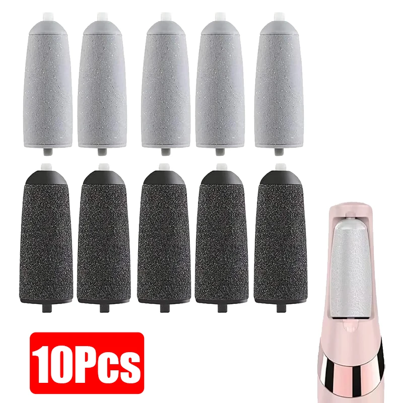 10pcs Replacement Roller Head Coarse Fine Refill Heads Accessory For Electric Foot Callus Remover Replacement Roller Refill Head