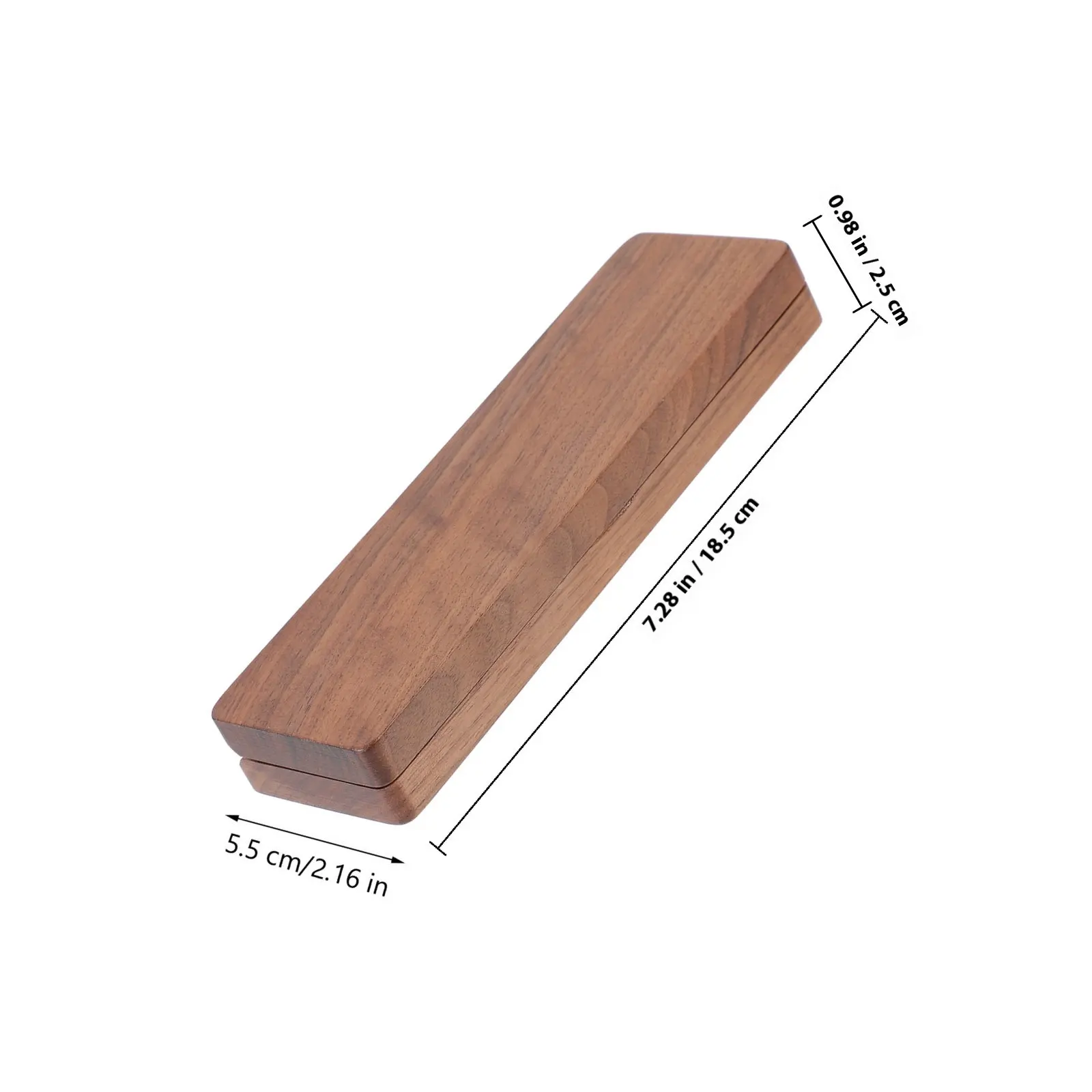 Wooden Single Pen Holder Empty Presentation Box for Ballpoint Fountain Pens Compact Portable Desk Organizer Gift Packaging Box
