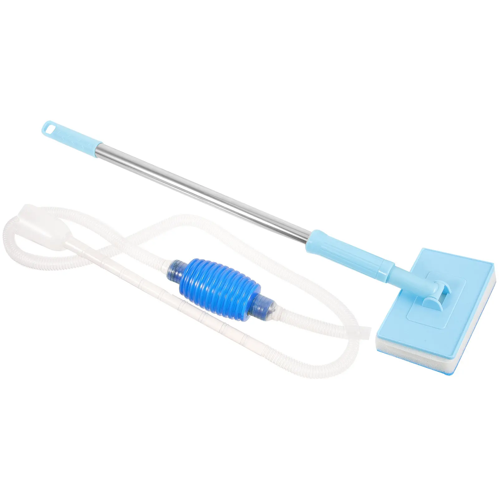 1Set Fish Tank Cleaning Tool Thickened Aquarium Cleaner Convenient Siphon Pump Non-Slip Handle Home Aquarium Water Change Gravel