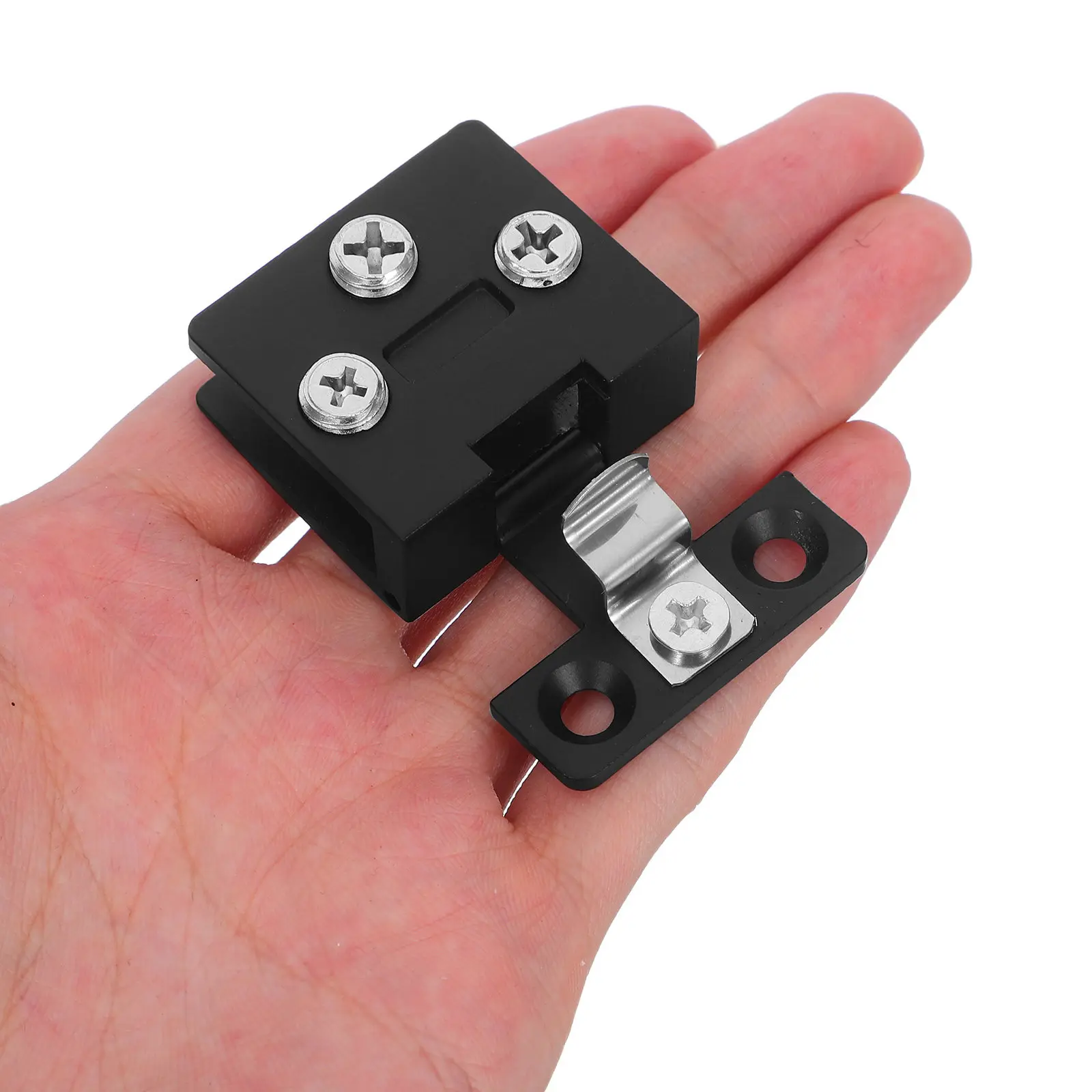4Pcs Glass Door Hinges Clamp Stainless Steel 3-8Mm Tempered Glass No Drilling Cabinet Bathroom Shower Door Hardware Replacement