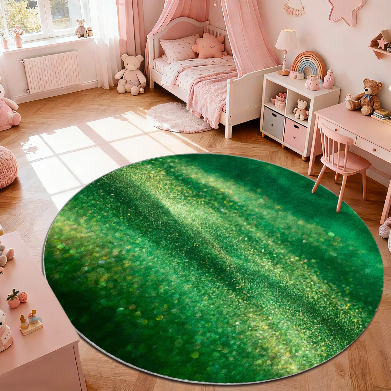 Vintage Minimalist Bubble Graphic Washable Carpet Durable Entrance Rug For Coffee Shop Office Supermarket Store Display