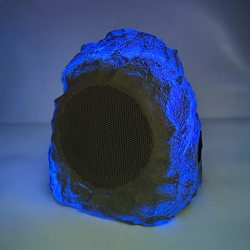 المتكلم روك شكل LED في الهواء الطلق مقاوم للماء سمّاعات بلوتوث صغيرة جديد 2025 جودة عالية الموسيقى حديقة ساحة فناء سطح السفينة الفناء الخلفي