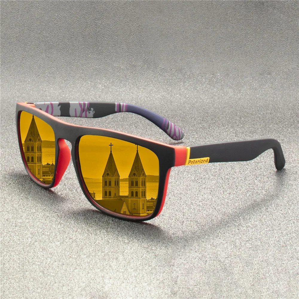 2PCS Mode Sonnenbrillen Männer Luxus Marke Designer Vintage Outdoor Fahren Sonnenbrille Männliche Brille Schatten Oculos – Detail 2