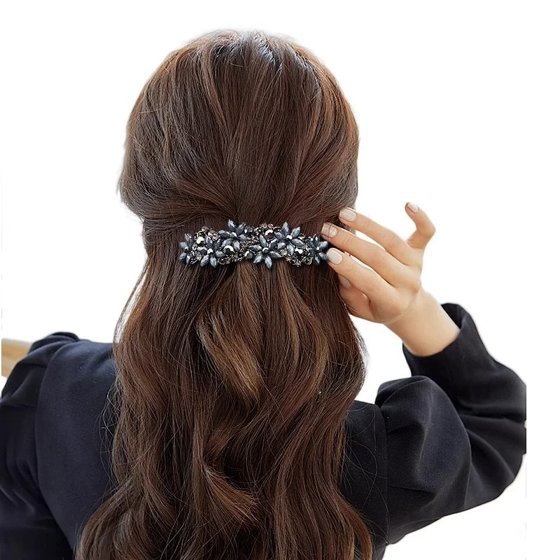 New Korean version of the retro daisy spring hair clip simple half-tie hair top clip elegant female fashion hair accessories