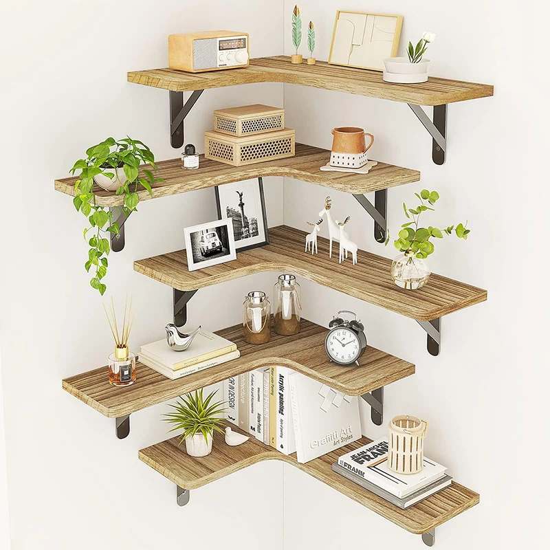 

Wood Floating Shelve Wall Nursery Book Shelves Kids Bookshelf for Living Room Bedroom Decor Kitchen Spice Bathroom Storage Rack