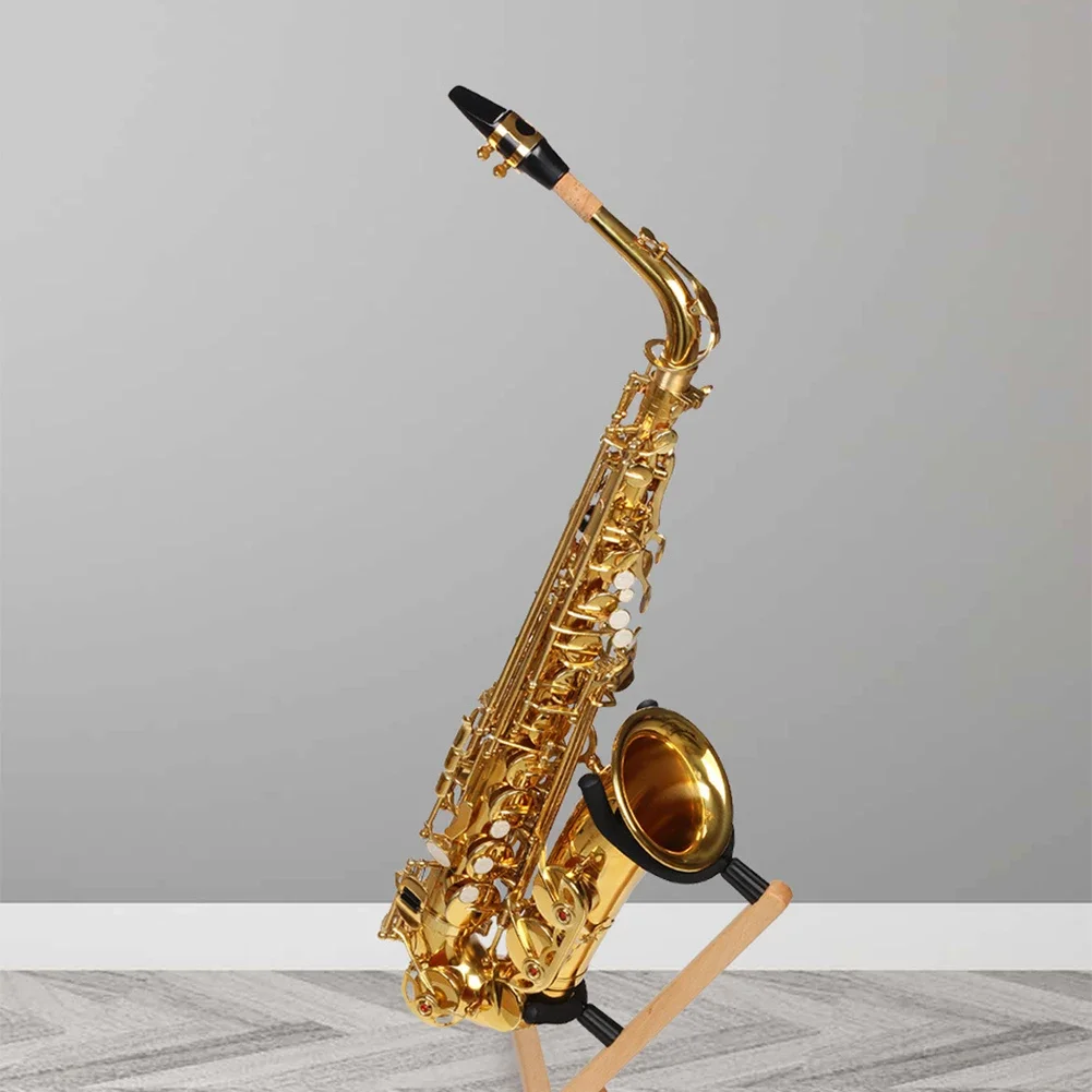 Saxophone Holder Made of Sturdy Wood Designed Specifically for Alto/Tenor Instruments with Protective Features