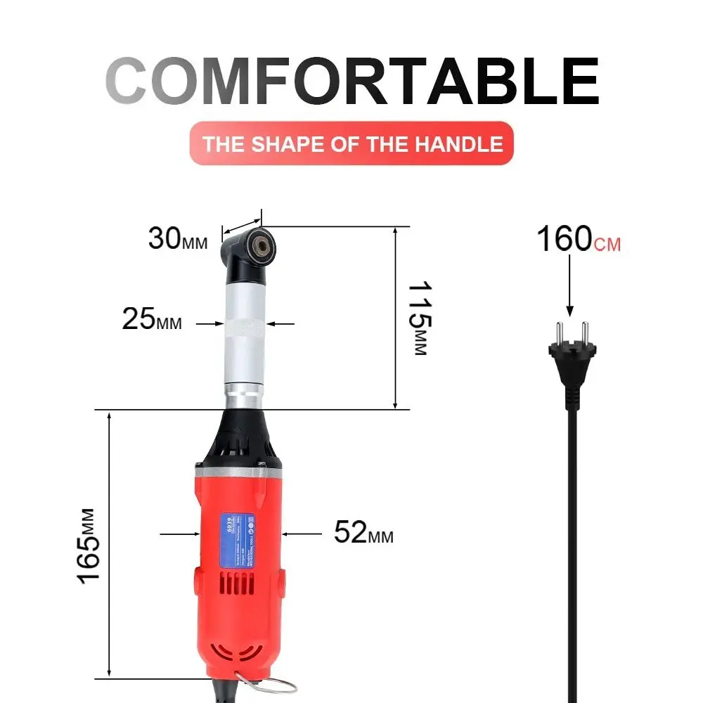 

380W Electric Straight Grinder 6 Variable Speeds Cleaning Machine Grinder Sander Polisher Ceramic Tile Beauty Sewing Tool 220V