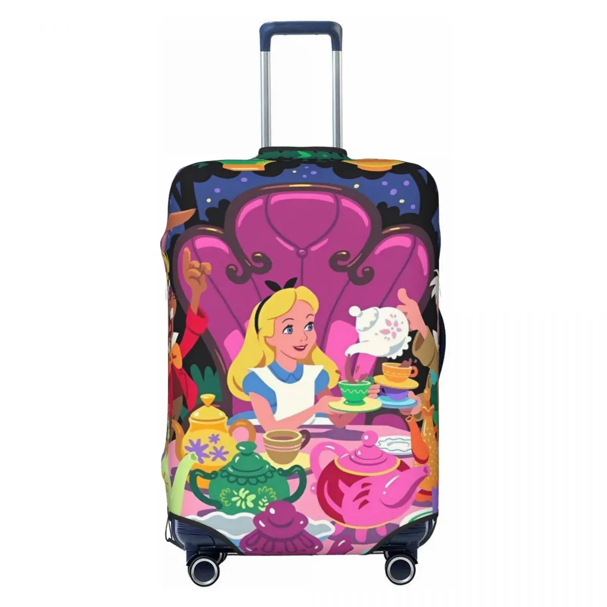 غطاء حقيبة أنيمي مانغا أليس في بلاد العجائب، غطاء عملي لرحلة الرحلات البحرية، حقيبة أمتعة للعطلات