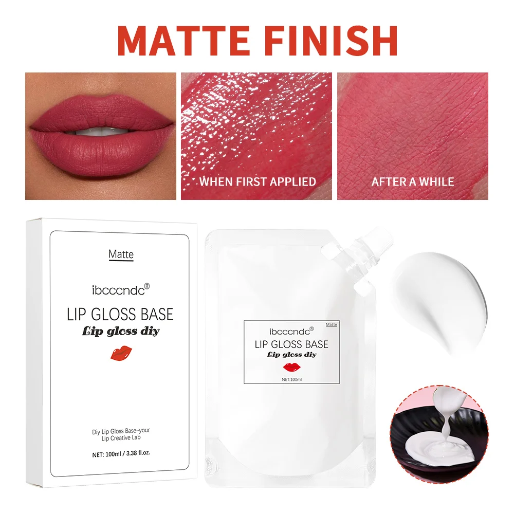 Ibcccndc Base de brillo de labios nueva Base de brillo de labios mate aceite DIY Base de esmalte de labios transparente
