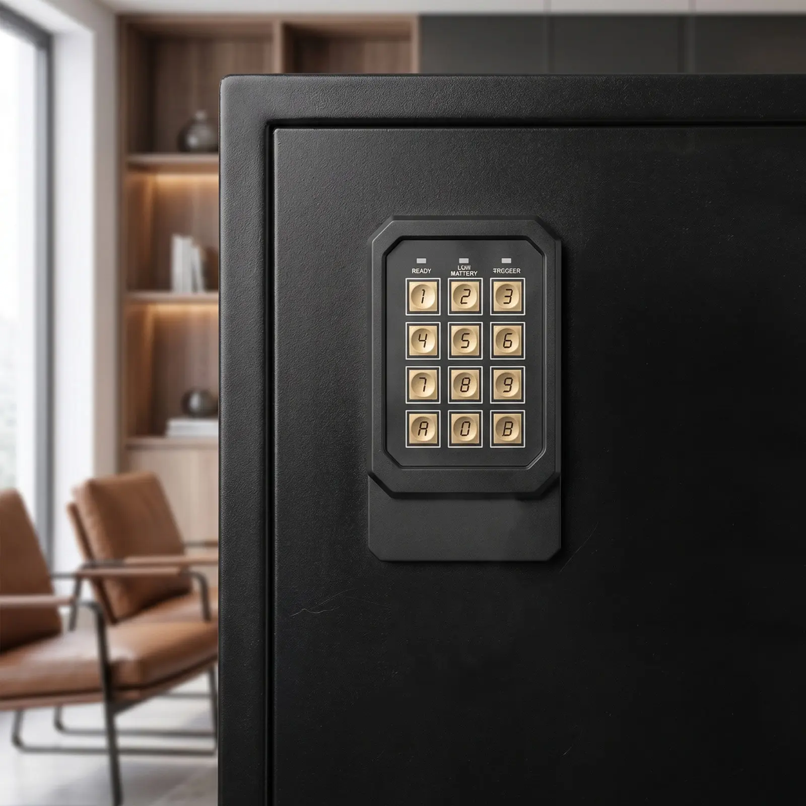 Electronic Safe Box Keypad Replacement 12 Button Password Input Flush Mount Matrix Panel for Security Cabinet Door Lock Office - view 3