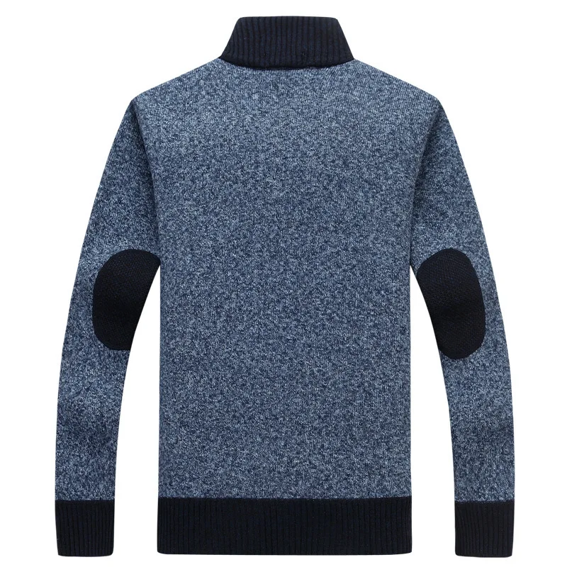 Cardigan en laine à col montant pour hommes, pull, veste