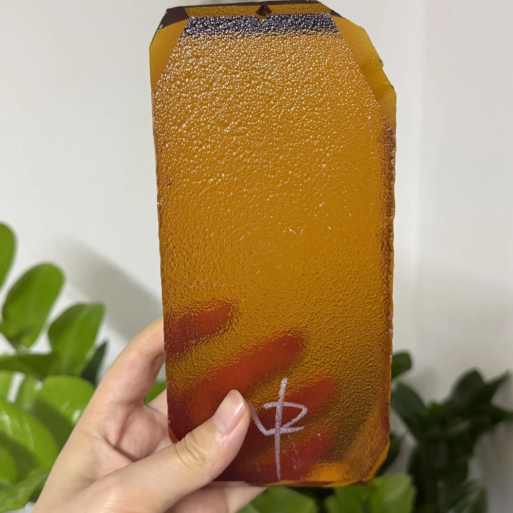 Artificial Synthetic Citrine Raw Rough Light Medium Color 3031mm Thickness Yellow Quartz Material