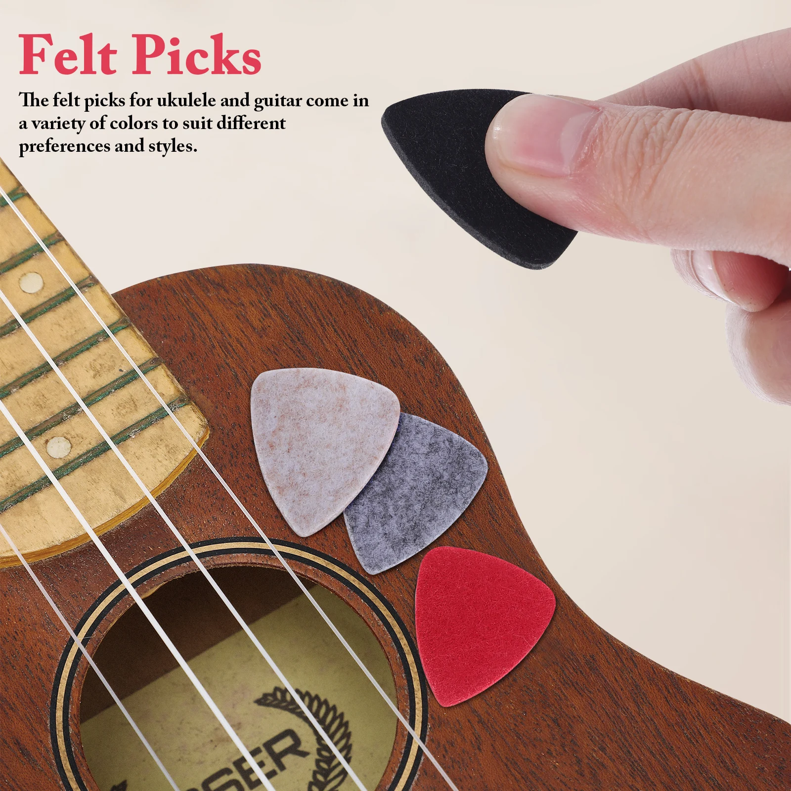15 قطعة يختار اللباد ل القيثارة الغيتار متعددة الألوان رقيقة لينة الغيتار يختار الحرفية Diy بها بنفسك ملحق الشعبية باس الكهربائية Plectrums