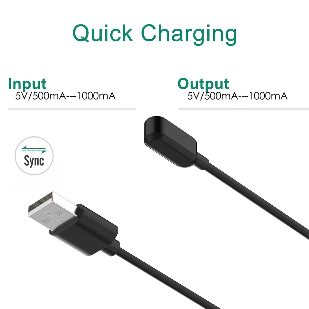 スマートウォッチ用の充電ケーブル,携帯電話を保持するための1mのUSB充電ケーブル,Huawei 6Proウォッチバンド,子供用時計4X Honor