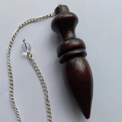 Wooden Pendulum for Divination Dowsing Natural Egyptian Wood Pendulums with Witness Meditation Dowser Spiritual Pendulos X145