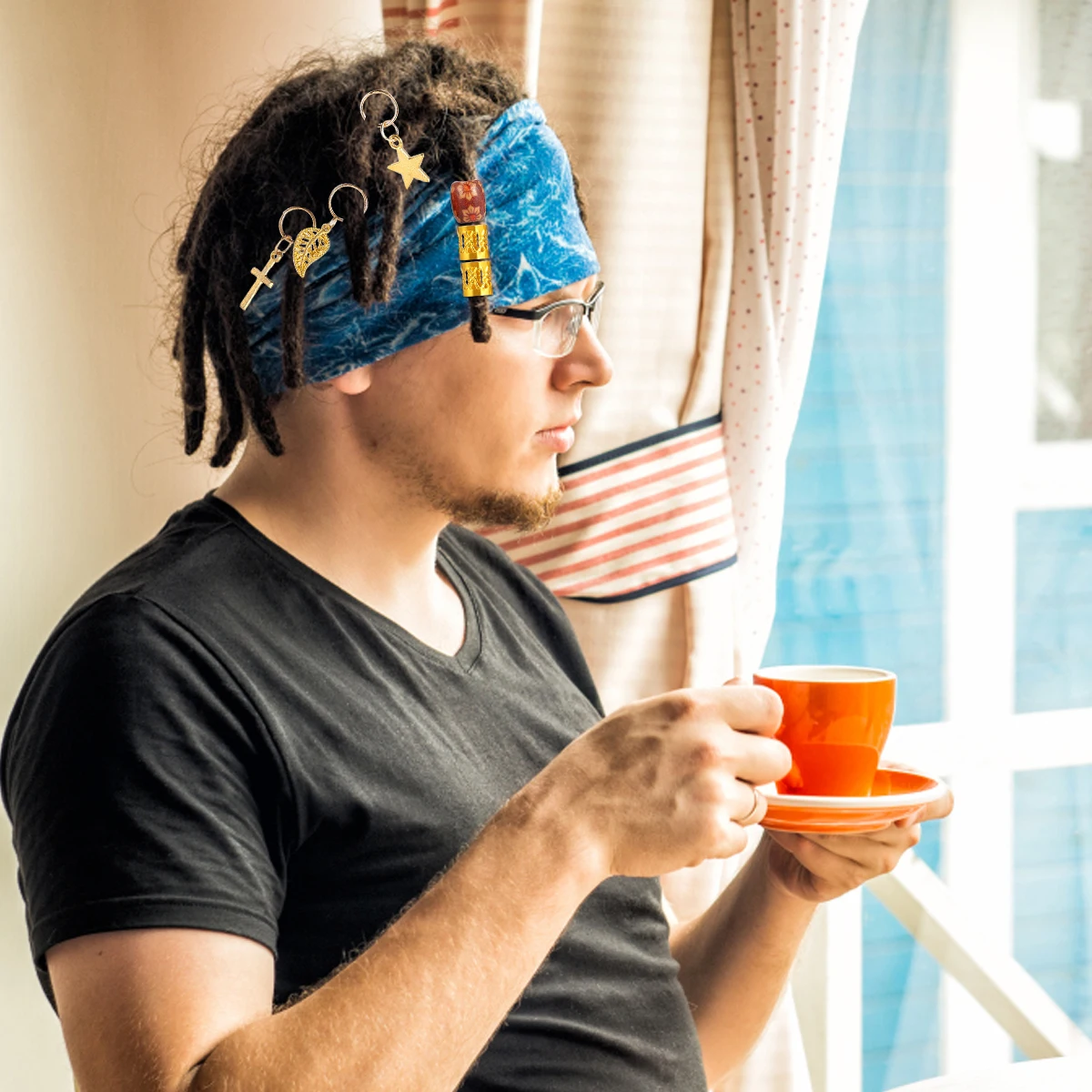 172 قطعة حلية حلقات أصفاد شعر إبداعية ملحقات المجدل المجدل أنبوب تخريمي للنساء