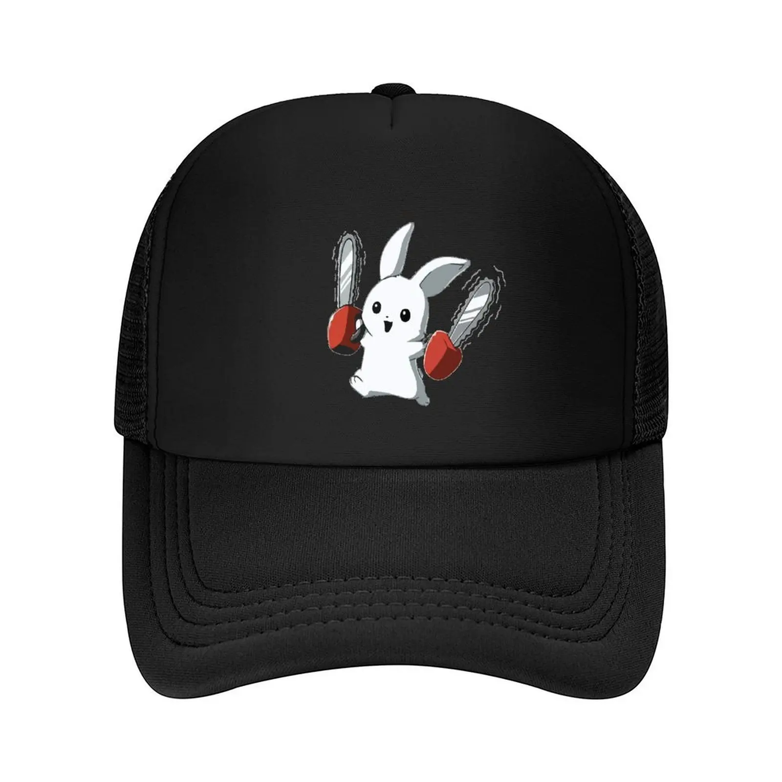

Funny Bunny with Chainsaw Baseball Cap luxury caps Hat Baseball Cap sun hat Military Tactical Cap Baseball For Men Women's