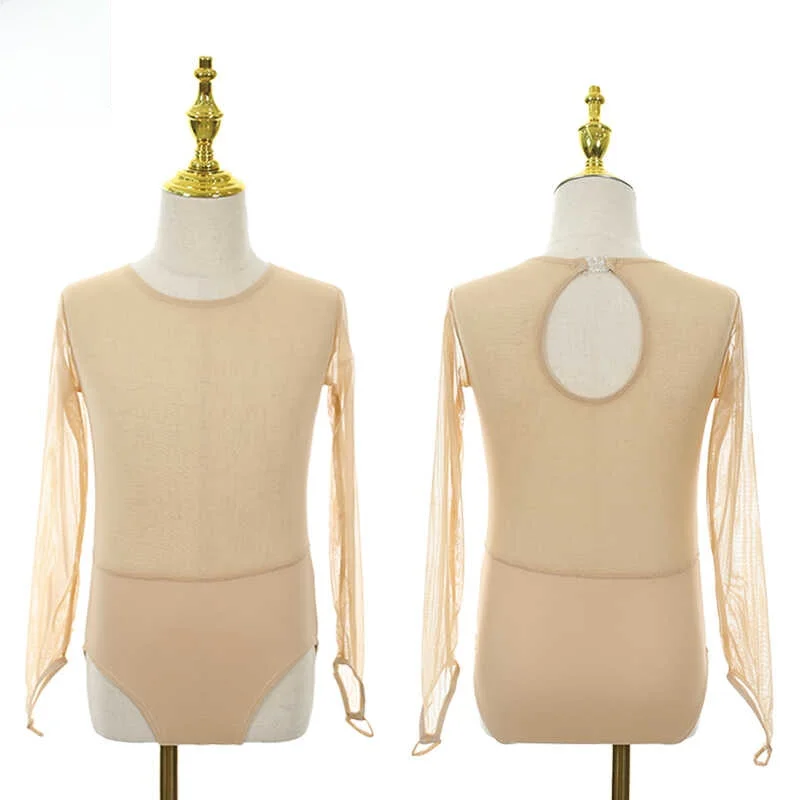 DVWVB Figure Skating Performance Costume Base Layer Milk Silk Mesh Sleeveless High Elasticity Special Purpose Underwear